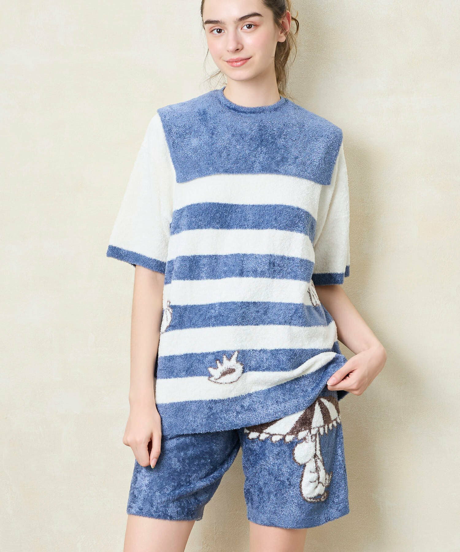 【ムーミン】MOOMIN * une nana ccol プルオーバー&ハーフパンツセット